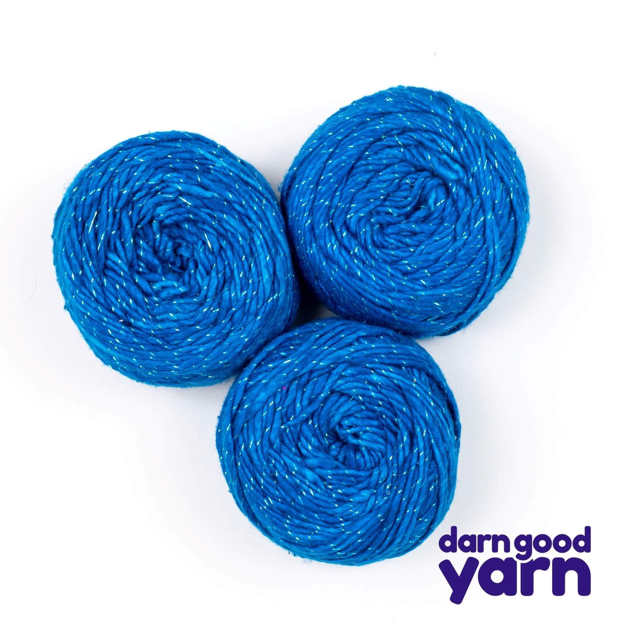 darn good yarn worsted blue