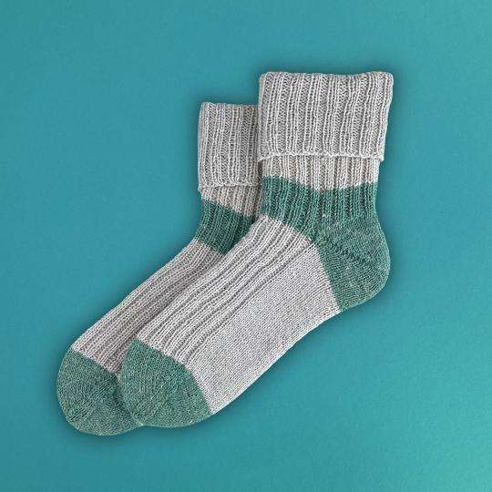 gratis patroon sokken lazy linen