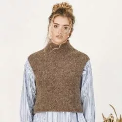Kremke Soul Wool Everyday Basics patroon Pippa Pullunder